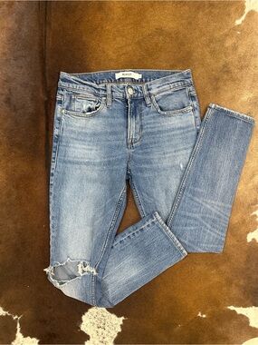 Hudson Jeans Light Blue Skinny Distressed Jeans